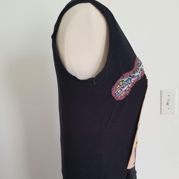 Woolworths Thrifted Beaded Embroidery Textile Top - Picture 3 of 8